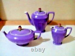 Antique Art Deco VICTORIA Czechoslovakia Porcelain Tea Chocolate set Egg Cups