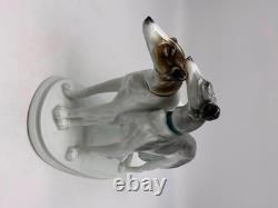Antique Art Deco vintage Karl Ens porcelain Borzoi pair wolfhound Porzellan dogs