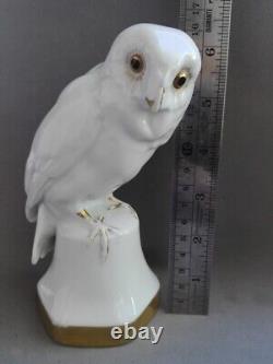Antique Art deco Lorenz Hutschenreuther Selb Porcelain Statue Figurine Owl