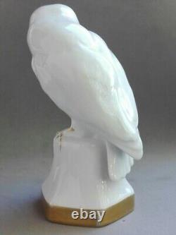 Antique Art deco Lorenz Hutschenreuther Selb Porcelain Statue Figurine Owl