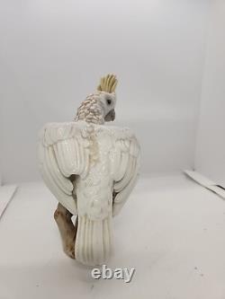 Antique Austria Vienna Wien Augarten Art Deco Cockatoo Bird Porcelain Figurine