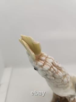 Antique Austria Vienna Wien Augarten Art Deco Cockatoo Bird Porcelain Figurine