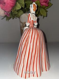 Antique Austrian Art Deco Porcelain Figurine Figure Lady Woman Knell Austria