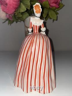Antique Austrian Art Deco Porcelain Figurine Figure Lady Woman Knell Austria