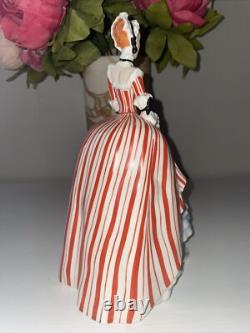 Antique Austrian Art Deco Porcelain Figurine Figure Lady Woman Knell Austria