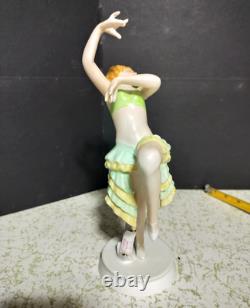 Antique Austrian Vienna Art-Deco Porcelain Figurine, Dancer, 10.5 high