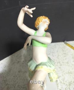 Antique Austrian Vienna Art-Deco Porcelain Figurine, Dancer, 10.5 high