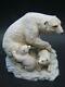 Antique Aynsley Polar Bear & Cubs Fine Porcelain Figurines England 30's Rare Vgc