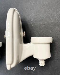 Antique Bathroom Vanity Porcelain Art Deco Wall Sconce Light Fixtures Set 1930s