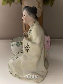 Antique Bisque Porcelain German Heubach Geisha Lady Figurine Figure Art Deco
