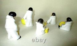 Antique C. 1920's Art Deco Pierrot Porcelain Quintet Germany