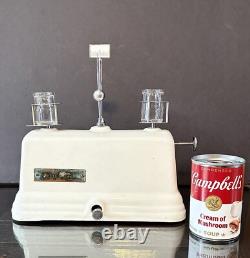 Antique Cast Iron Milk House Dairy Cream Art Deco Porcelain Balance Scale White