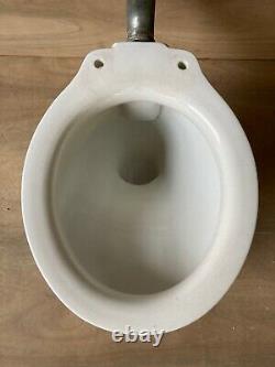 Antique Ceramic White Porcelain Complete Toilet Bowl Tank Lid Old Vtg 626-20E