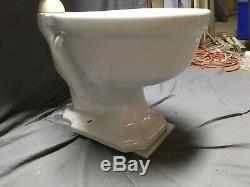 Antique Ceramic White Porcelain Toilet Bowl Tank Lid Standard Tiffin Vtg 172-20E