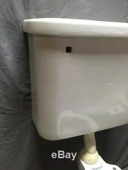 Antique Ceramic White Porcelain Toilet Bowl Tank Lid Standard Tiffin Vtg 172-20E