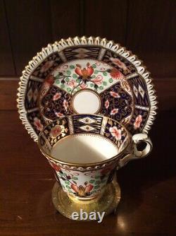 Antique Copeland Imari Style Tea Cup and Saucer