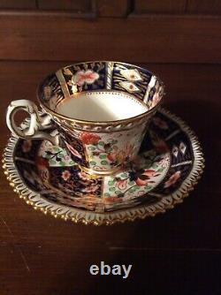 Antique Copeland Imari Style Tea Cup and Saucer