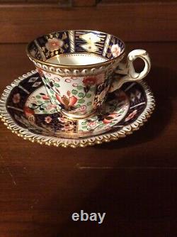 Antique Copeland Imari Style Tea Cup and Saucer