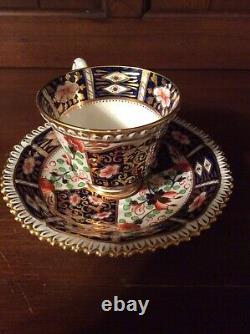 Antique Copeland Imari Style Tea Cup and Saucer