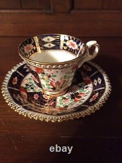 Antique Copeland Imari Style Tea Cup and Saucer