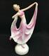 Antique Dancer Art Deco Lady German Porcelain Figurine Height 16 Cm Décor Gift