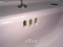 Antique Deco Cast Iron Lavender Lilac Porcelain Bath Sink Vtg Standard 555-20E