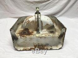 Antique Deco Cast Iron Lavender Lilac Porcelain Bath Sink Vtg Standard 555-20E