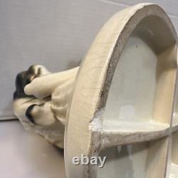 Antique ERPHILA Germany Porcelain Art Deco Borozi Wolfhounds Dogs Figurine