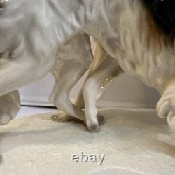 Antique ERPHILA Germany Porcelain Art Deco Borozi Wolfhounds Dogs Figurine