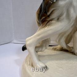 Antique ERPHILA Germany Porcelain Art Deco Borozi Wolfhounds Dogs Figurine