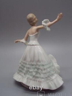 Antique Figure Dancer Porcelain Germany Wallendorf Shoe Dress Sign Art Rare 20th