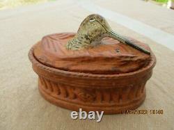 Antique French Pillivuyt Covered Tureen Pate En Croute Woodcock Porcelain Dish