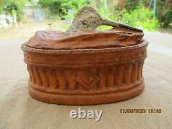 Antique French Pillivuyt Covered Tureen Pate En Croute Woodcock Porcelain Dish