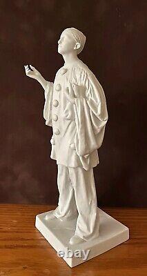 Antique French Sevres Art Deco Bisque Figure Of Pierrot Very Rare