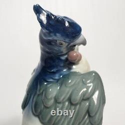 Antique German 8 Galluba & Hofmann Porcelain Bird Parrot Cockatoo Figurine 1900