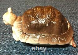 Antique German Art Deco Porcelain Bathing Beauty Turtle Naughty Lady Figurine