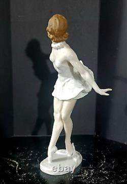 Antique German Art Deco Rosenthal Porcelain Figurine, 13.5 high