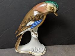 Antique German Bavaria Porcelain Bird Figure Signed By Behscherzer