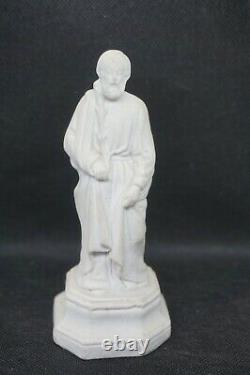 Antique German Bisque Porcelain Art Deco Parian-Ware Sculpture Socrates Figurine