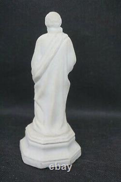 Antique German Bisque Porcelain Art Deco Parian-Ware Sculpture Socrates Figurine