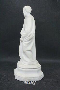 Antique German Bisque Porcelain Art Deco Parian-Ware Sculpture Socrates Figurine