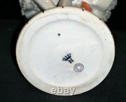 Antique German Dresden Lace Art Deco Lady Ballerina Dancer Porcelain Figurine