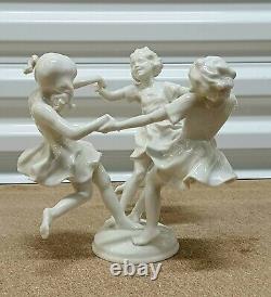 Antique German Hutschenreuther Porcelain Figurine, May Dance, 8.75 h x 9
