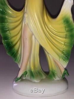 Antique German Porcelain Art Deco Lady Woman Dancer Flapper Figurine Figure