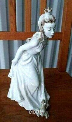 Antique German Rosenthal Porcelain Figurine Princess and Frog. 8.25 H