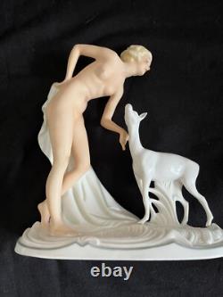 Antique Germany Art Deco Figurine. Schaubach, Germany. Ca. 1930. Mint Condition