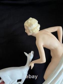 Antique Germany Art Deco Figurine. Schaubach, Germany. Ca. 1930. Mint Condition