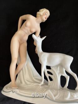 Antique Germany Art Deco Figurine. Schaubach, Germany. Ca. 1930. Mint Condition