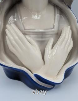 Antique Goldschieder 1937 Ceramic Statue Madonna designed by Adolf Prischl