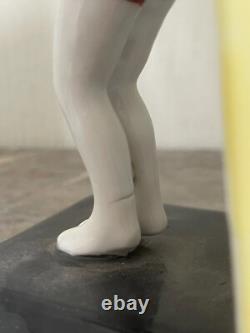 Antique Greenhouse Book Figurine Porcelain Swimmer Swimmer Sexy Art Deco